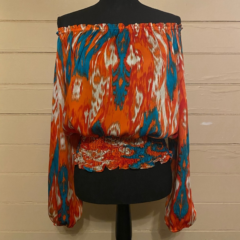 Michael Kors off the shoulder peasant top SZ small